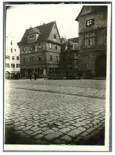 Deutschland, Rothenburg ob der Tauber  Vintage silver print.  Tirage argentiqu