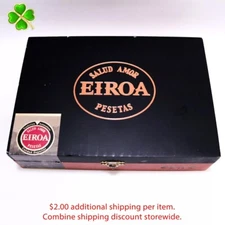 Eiroa BL 50 x 5 Empty Wood Cigar Box 8.5" x 6" x 2.25"