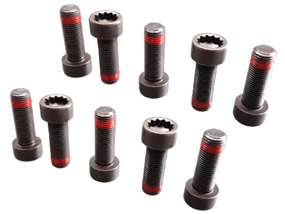 Juego de (10) pernos de volante 10 X 29 mm para Porsche 911 Boxster Cayman 2009-2015 Foto 2 de 4