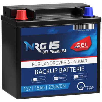 NRG BackUp Batterie EK151 15Ah 12V Stützbatterie Start-Stop Autobatterie GEL