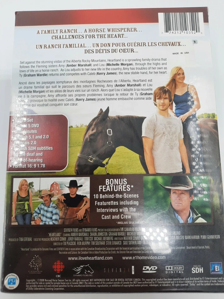 Heartland The Complete Second Season DVD New And Sealed CANADIAN VERSION - Image 2 of 3