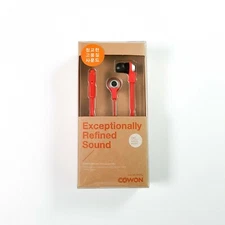 COWON EM1 In-Earphone with Remote and Mic - RED headphones