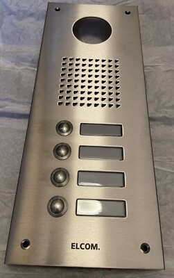 Elcom UP-Klingel Türstation Videovorbereitung  TVG-4/1 V2A edelstahl ***neu***