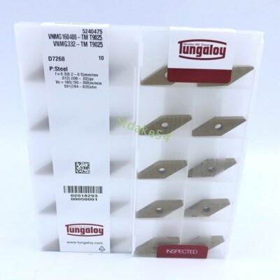 Tungaloy VNMG160408-TM T9025 VNMG332-TM 10Pcs CNC Carbide inserts turning blade