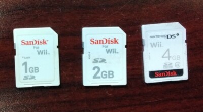 Sandisk SD Memory Card for Nintendo Wii 1GB/2GB/4GB (Choose the