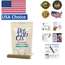 Peppermint Flavor Dog Dental Sticks - Freshens Breath  Targets Tartar Build-Up