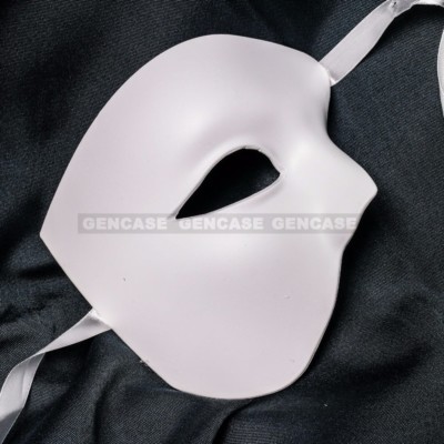 手作りお面　handmade phantom mask Blank White DIY Mask Masquerade Phantom of the Opera Half