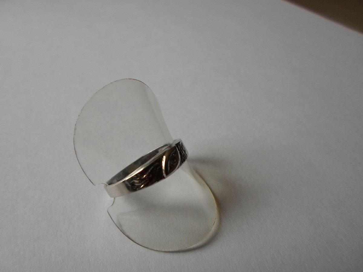 Bague Solitaire En Argent Massif Avec Zirconium - Taille 59 - Occasion