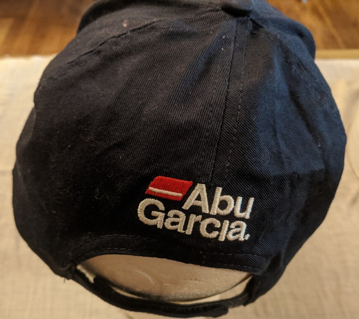 Men's Revo, Abu Garcia Hat, One size fits most. Black with red and blue