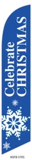 Celebrate Christmas Church 12ft Feather Banner Swooper Flag -FLAG ONLY