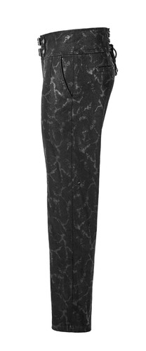 PUNK RAVE EXHAUSTED TROUSERS BLACK WK-416 - NEW - GOTHIC - POST-APOCALYPTIC - Foto 5 di 12