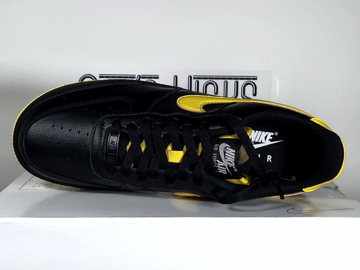 Nike Air Force 1 Low ID Thunder Black Tour Yellow Swoosh AJ Nike Air Force 1 Low ID Thunder Black Tour Yellow Swoosh AJ