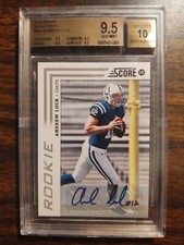 2012 Score Signatures Andrew Luck #304 Bgs 9.5 Rc Auto