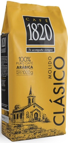 Cafe 1820 Classic Premium Costa Rican Ground Coffee 100% Arabica Dark Roast 32oz