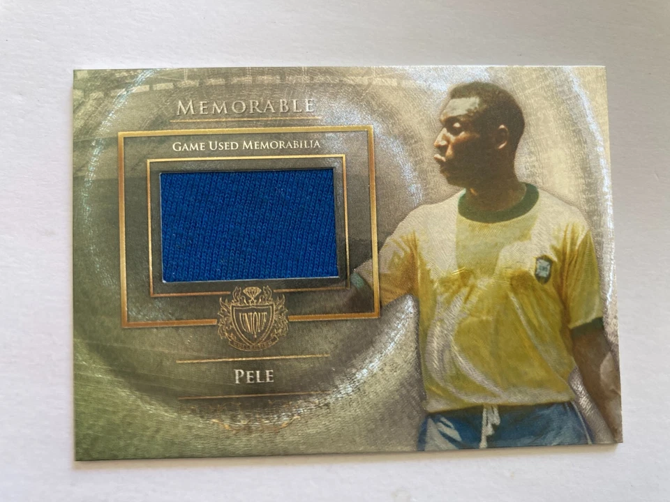 2015 Futera Unique Pele Memorable Used Game Memorabilia Patch /105 Brazil #MEM65 - Image 3 of 4