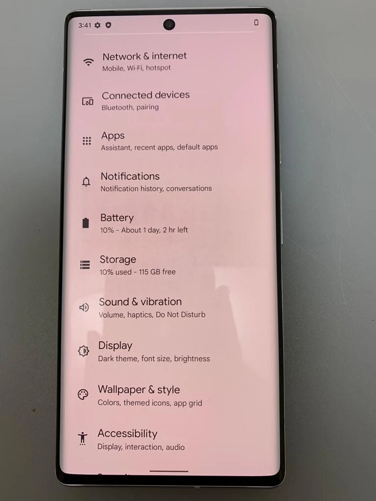Google Pixel 6 Pro - 128GB - Cloudy White (AT&T)(Bad Display)