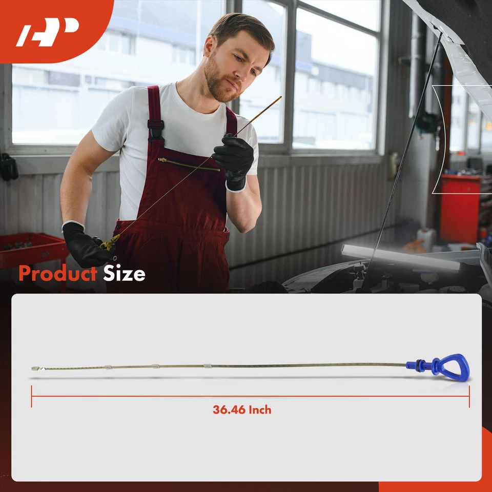 Varilla de medición de aceite de motor A-Premium para Mercedes-Benz E320 C240 CLS500 E55 AMG 34,84 pulgadas Foto 4 de 4