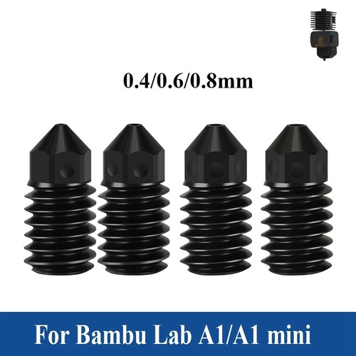 Hardened Nozzle for Bambu Lab A1/A1 MINI Hot end nozzle Assembly 3D printer lot - Picture 14 of 21