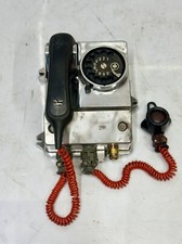 Rare téléphone mural ancien vintage Funke Huster 4300 Essen Ship en aluminium