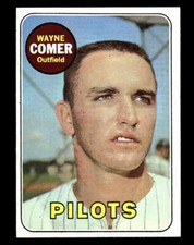 1969 Topps #346 Wayne Comer Seattle Pilots Rookie