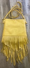 Moda Luxe Crossbody Hobo Bag Tassels Retro Rock Hippy Sunflower Yellow