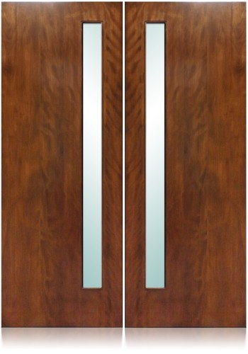 Avanti Design 72"x80" Exterior Unfinished Modern Mahogany Double Slab Only Doors - Picture 1 of 3