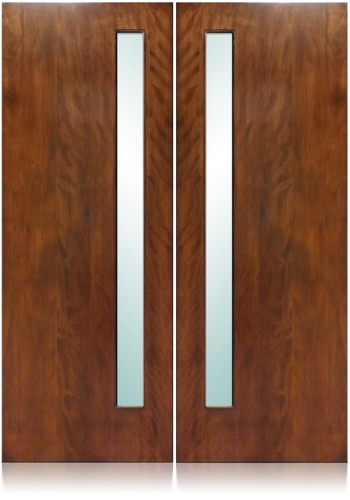 Avanti Design 72"x96" Exterior Unfinished Modern Mahogany Double Slab Only Doors - Picture 1 of 3