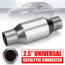 2.5 Universal High Flow Catalytic Cat Converter Stainless Weld-on W Shield