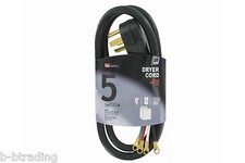 NEMA 14-30 4 Wire 5 Ft 30AMP 125/250V Dryer Replacement Power Cord UL