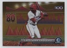 2024 Bowman Scouts Top 100 Gold Refractor 39/50 Cristhian Vaquero #BTP-80 1r66