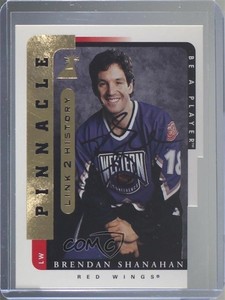 1996-97 Pinnacle Be A Player Link 2 History Brendan Shanahan #LTH-3B Auto HOF