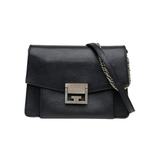 GIVENCHY Black Crossbody Bag Black Calfskin Crossbody Bag