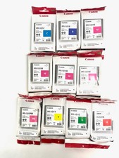 10 Genuine Canon iPF5000,iPF6100 PFI-101 Inks PFI-101 C,M,Y,PM,B,G,R 2014-2017