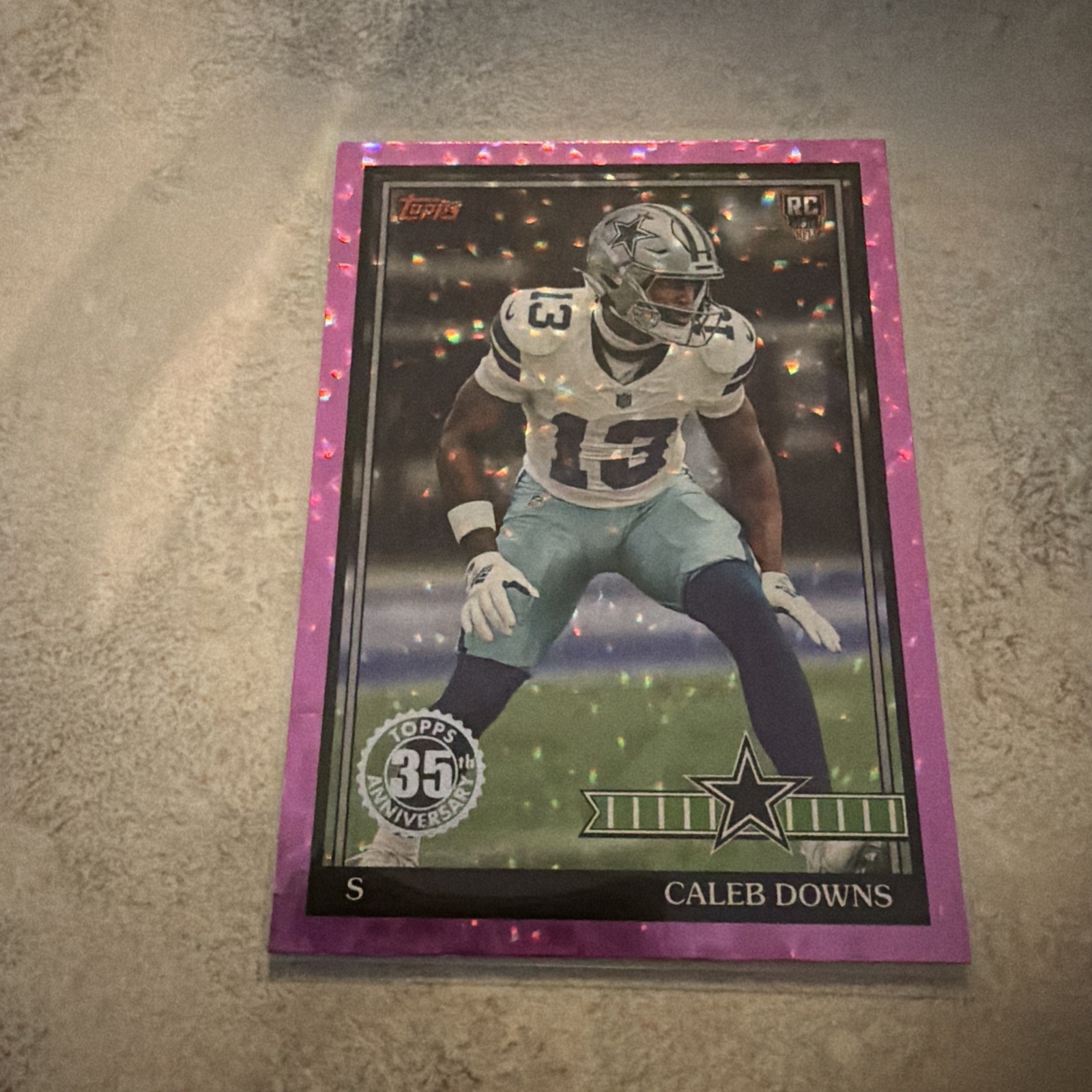 Topps 1989 Football 2026 Caleb Downs RC Pink Crackle Rookie #91TR-49 - Cowboys 