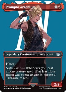 Prompto Argentum (Borderless) (Surge Foil) #0532 - MTG Final Fantasy