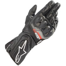 Alpinestars SP-8 V3 Motorcycle Motorbike Leather Gloves - Black