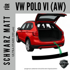 Ladekantenschutz Lackschutzfolie für  VW Polo 6   AW  schwarz matt | 190µm