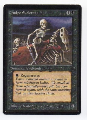 MtG Beta Drudge Skelette Skelette Verfluchte Beta