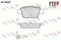 Bremsbelagsatz Scheibenbremse Fte 9010423 FüR Fiat Stilo Bravo 2 Multi Wagon Van