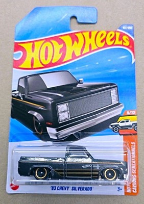 Hot Wheels 2025 Case Q '83 CHEVY SILVERADO Black Long Card Free
