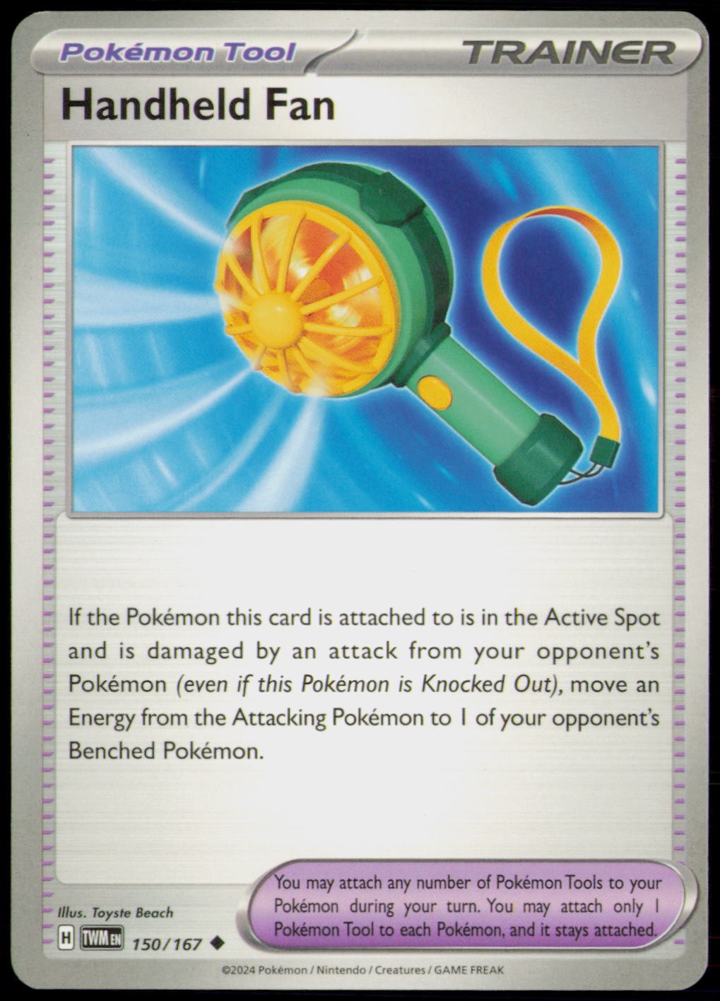 HANDHELD FAN 150/167 UC TWILIGHT MASQUERADE POKEMON NM