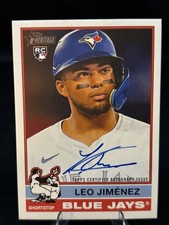 2025 Topps Heritage High Number Leo Jimenez Real One Auto RC #ROA-LJ Blue Jays