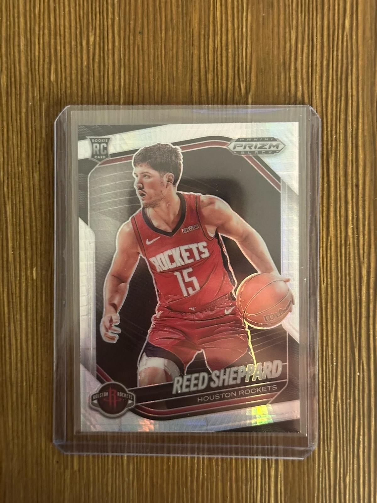 2024-25 Panini Prizm Black Reed Sheppard Hyper Prizm Rookie RC #145