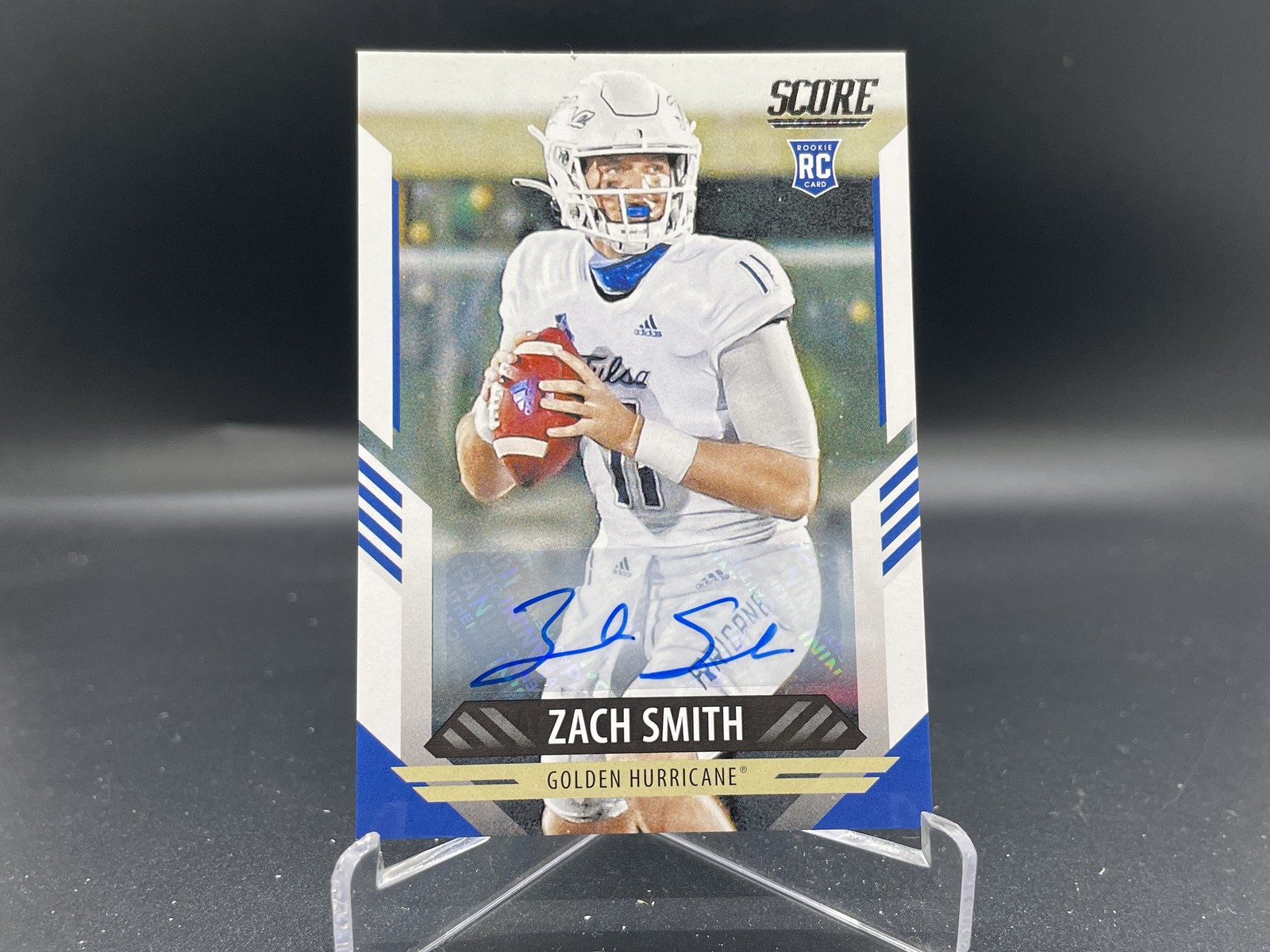 Zach Smith 2021 Score Signatures 317 Tulsa Golden Hurricane Rookie