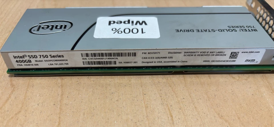 Intel Solid State Drive 750 Series 400GB, MODEL: SSDPEDMW400G4 - Image 2 of 3
