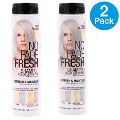 No Fade Fresh Shampoo Silver Platinum 6.4 oz   2 Pack   New