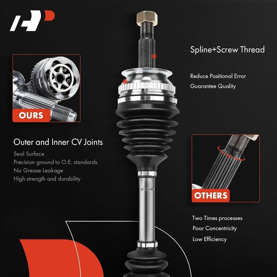 Juego de ejes delanteros CV para Hyundai Elantra 01-06 Tiburon 03-08 Kia Spectra Foto 4 de 4