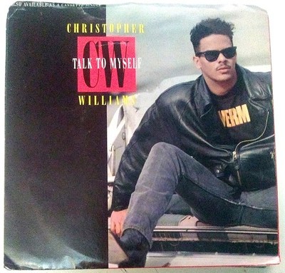 Christopher Williams, Talk To Myself ~ 1989 Geffen promo 45 +PS