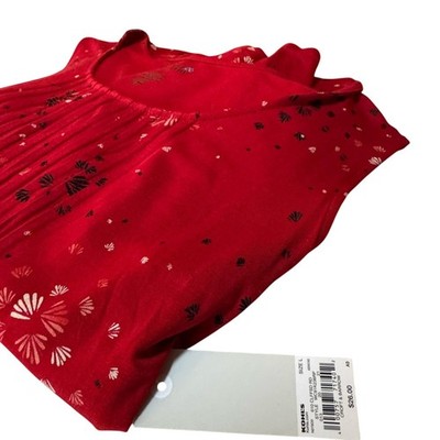 Croft & Barrow Women s Tank Top Large Red Rayon Spandex NWOT