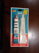 RARE Vintage 1970s Kmart Plastic Model Cement Tube Sealed One Side Removed 